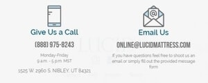 lucid mattress email and phone number